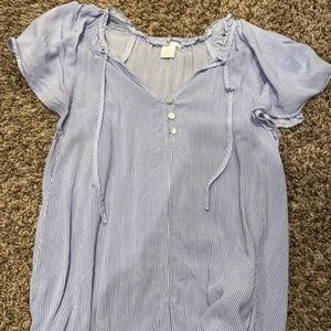 H&M pinstripe blouse